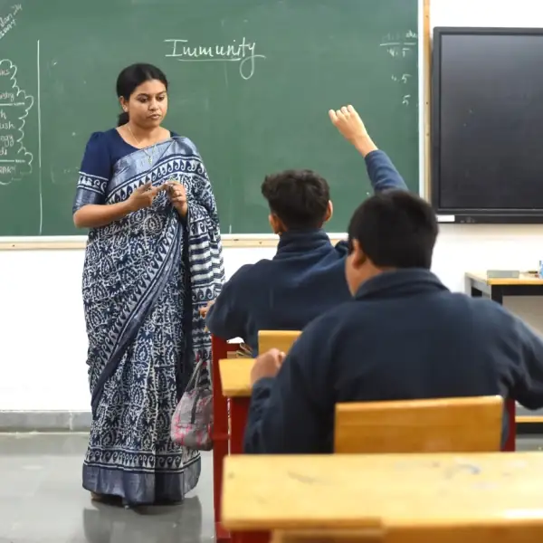 Nalanda school Vadodara classroom educator