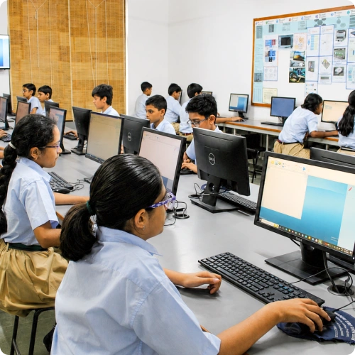 Nalanda school Vadodara library reading room