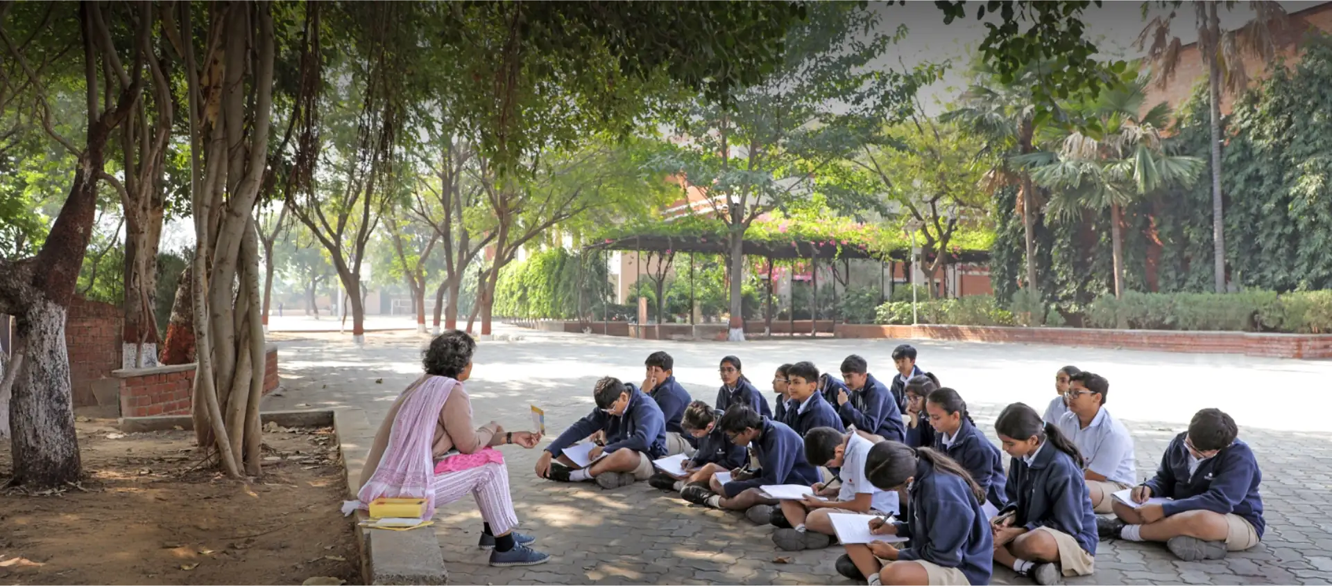 Nalanda school open classroom gurukul
