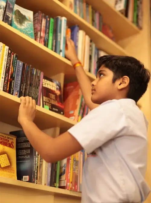 Nalanda school student library books