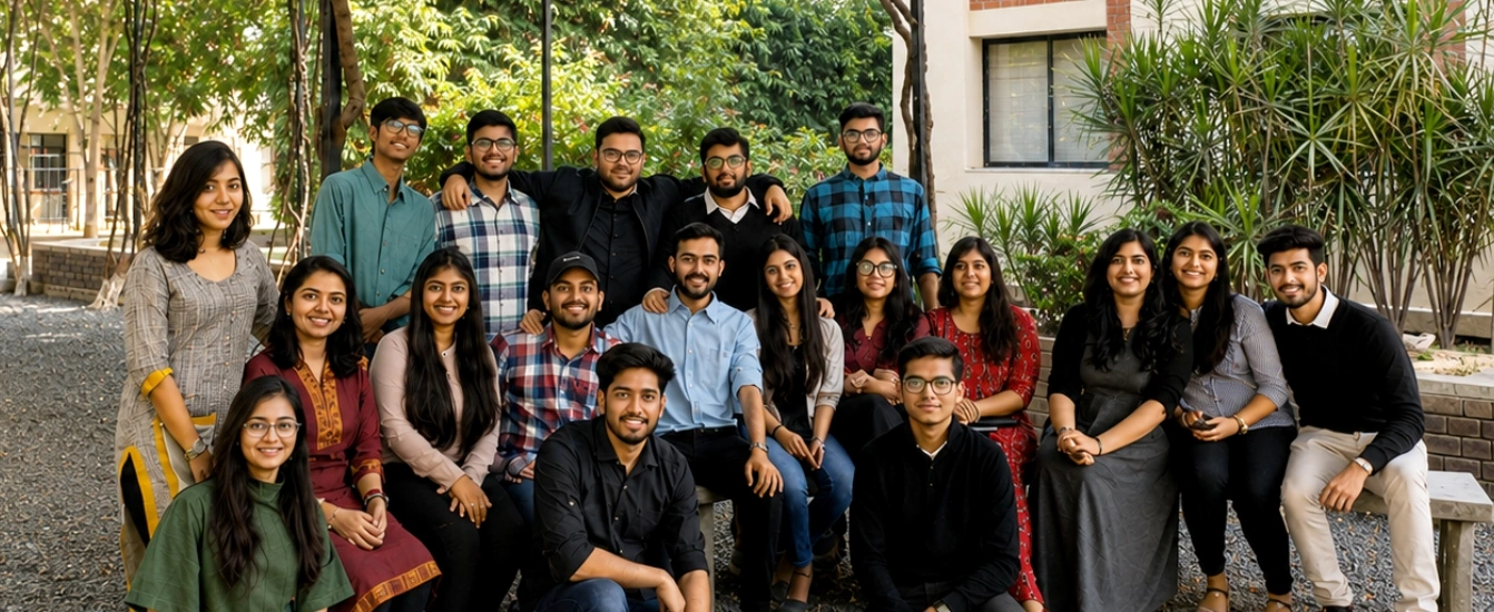 Nalanda alumni group reunion on the school campus