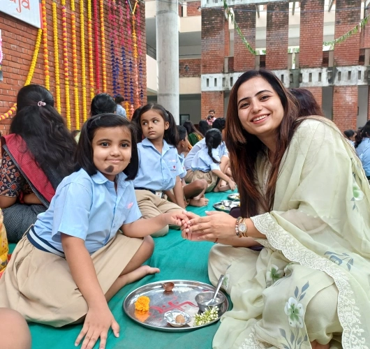 Nalanda school parent child matru puja