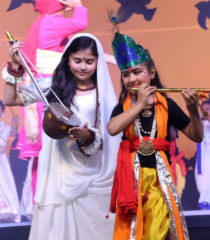 Nalanda school students costume performance