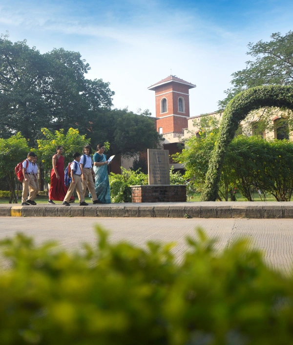 Nalanda green campus students nature walk