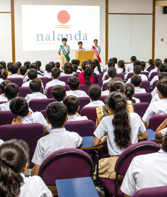 Nalanda school auditorium presentation