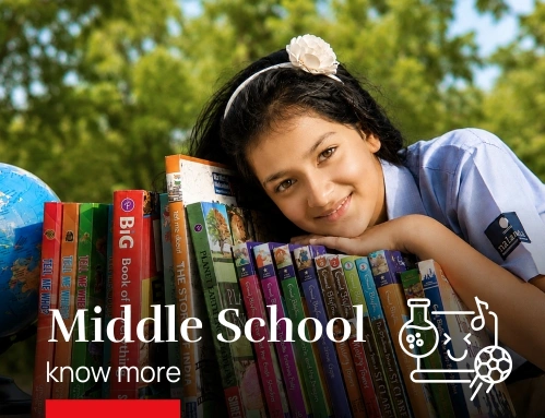 Middle school student at Nalanda School Vadodara